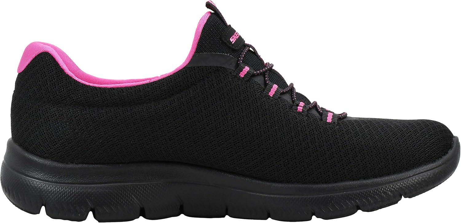 imageSkechers Womens Summits SneakerBlackFuchsia