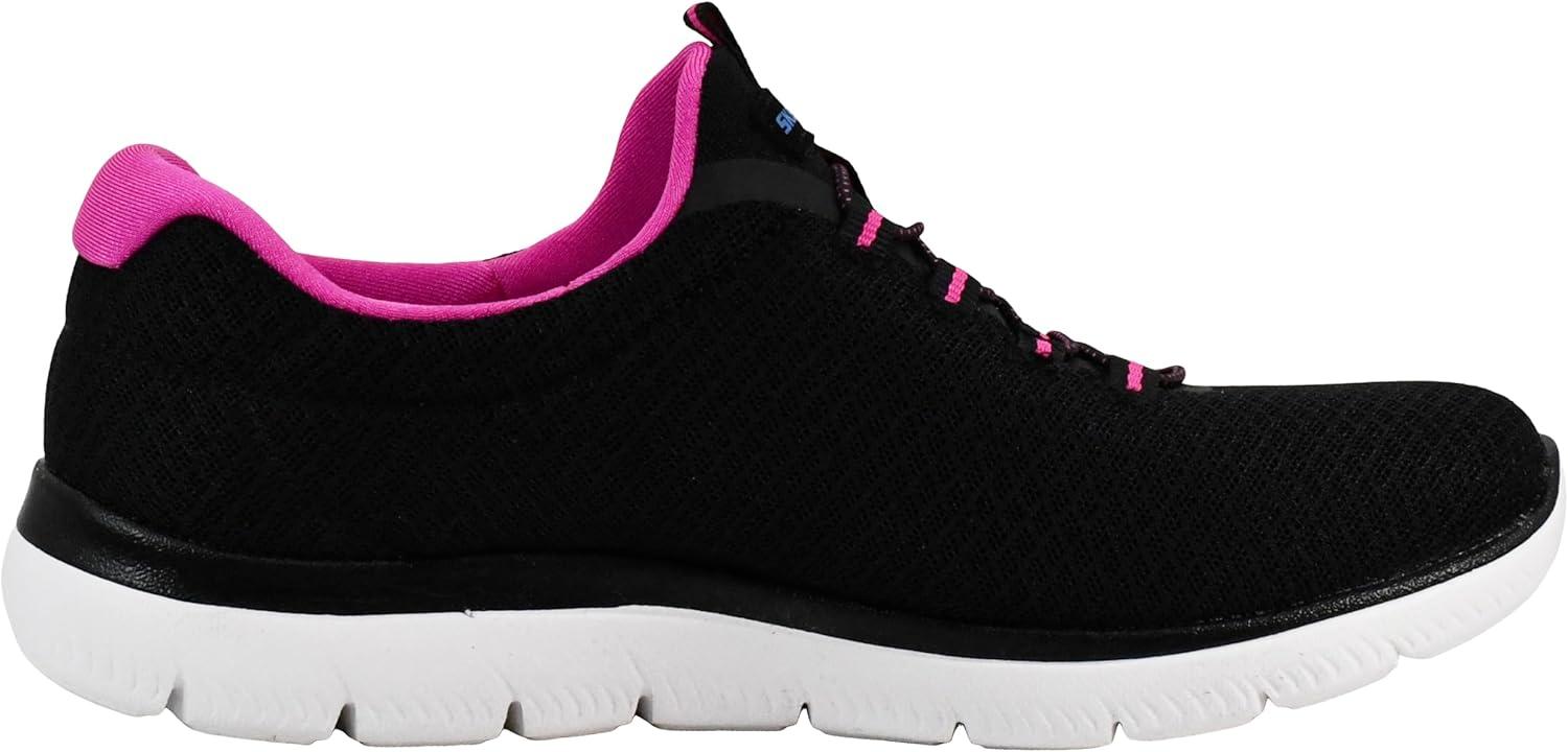 imageSkechers Womens Summits SneakerBlackHot Pink
