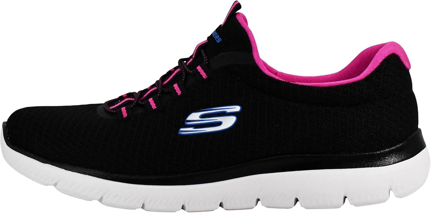 imageSkechers Womens Summits SneakerBlackHot Pink