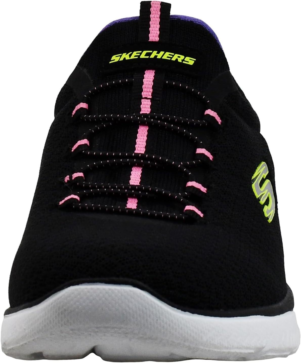 imageSkechers Womens Summits SneakerBlackPurple