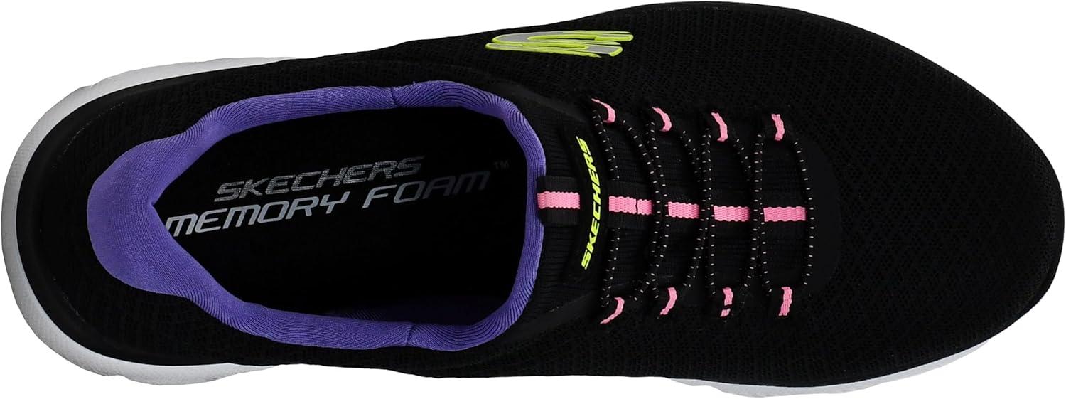 imageSkechers Womens Summits SneakerBlackPurple