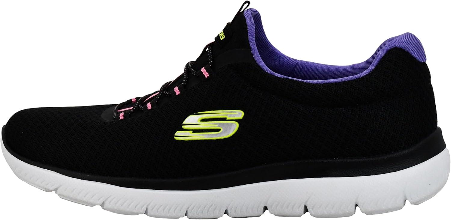 imageSkechers Womens Summits SneakerBlackPurple