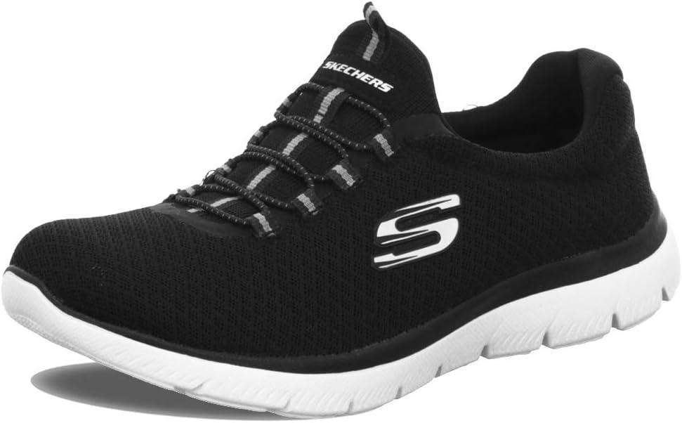 imageSkechers Womens Summits SneakerBlackWhite