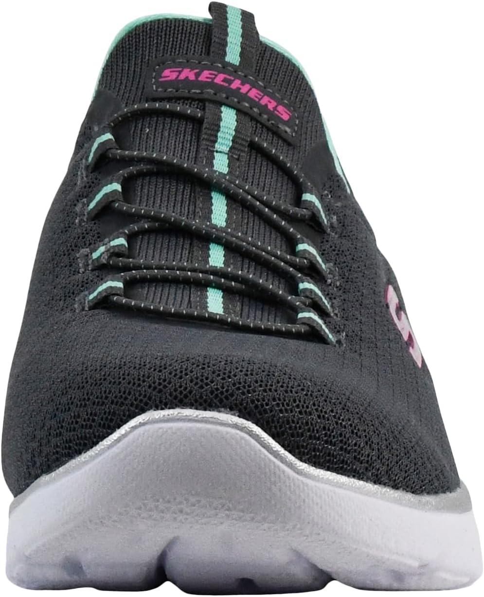 imageSkechers Womens Summits SneakerCharcoalGreen
