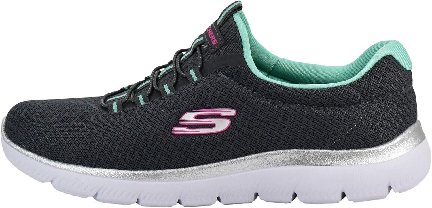 imageSkechers Womens Summits SneakerCharcoalGreen