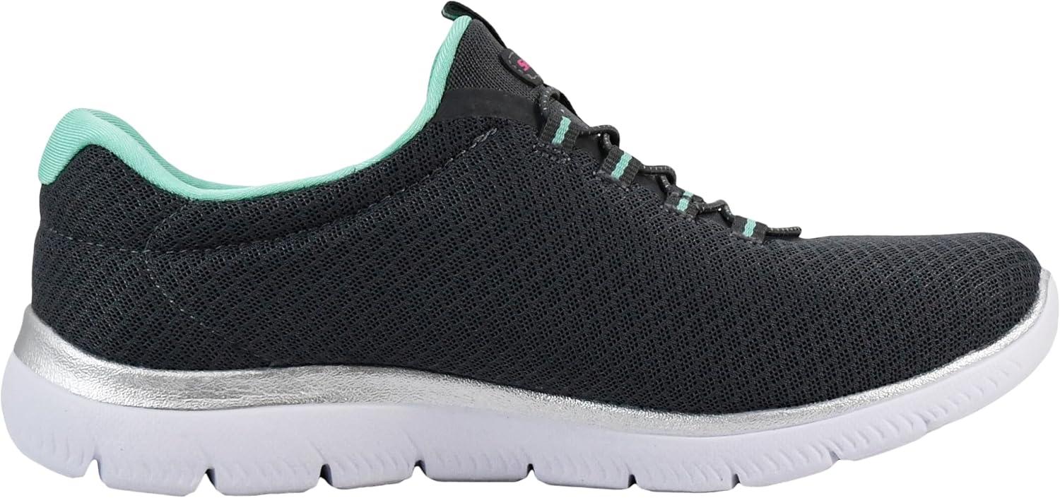 imageSkechers Womens Summits SneakerCharcoalGreen