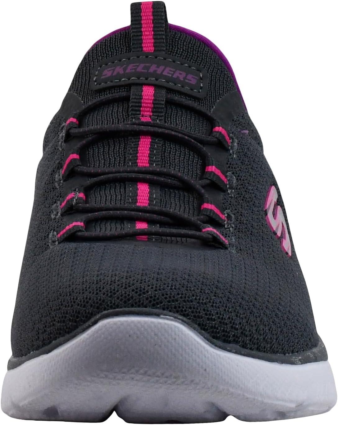 imageSkechers Womens Summits SneakerCharcoalPurple