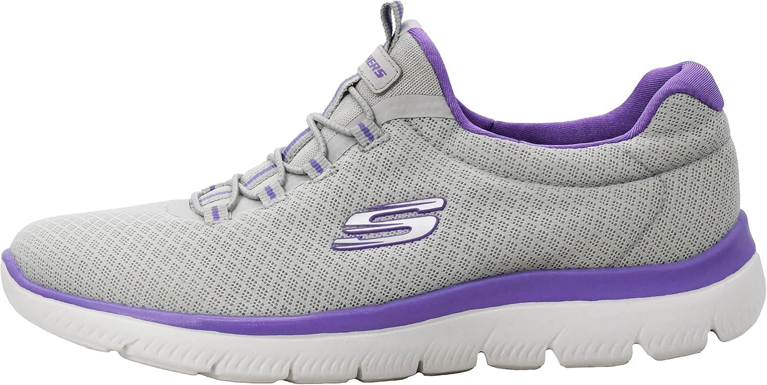 imageSkechers Womens Summits SneakerGreyPurple