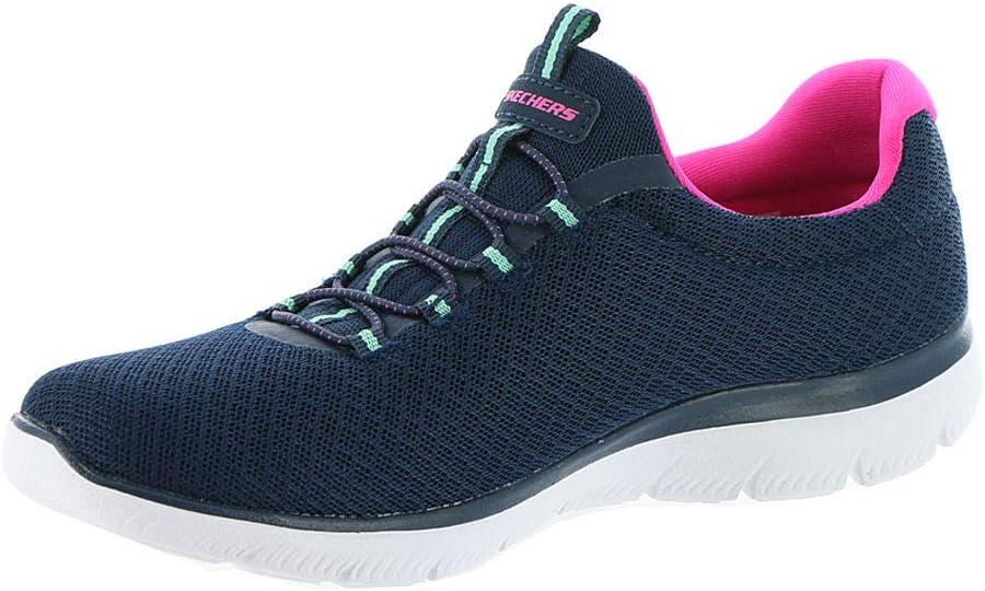 imageSkechers Womens Summits SneakerNavyHot Pink