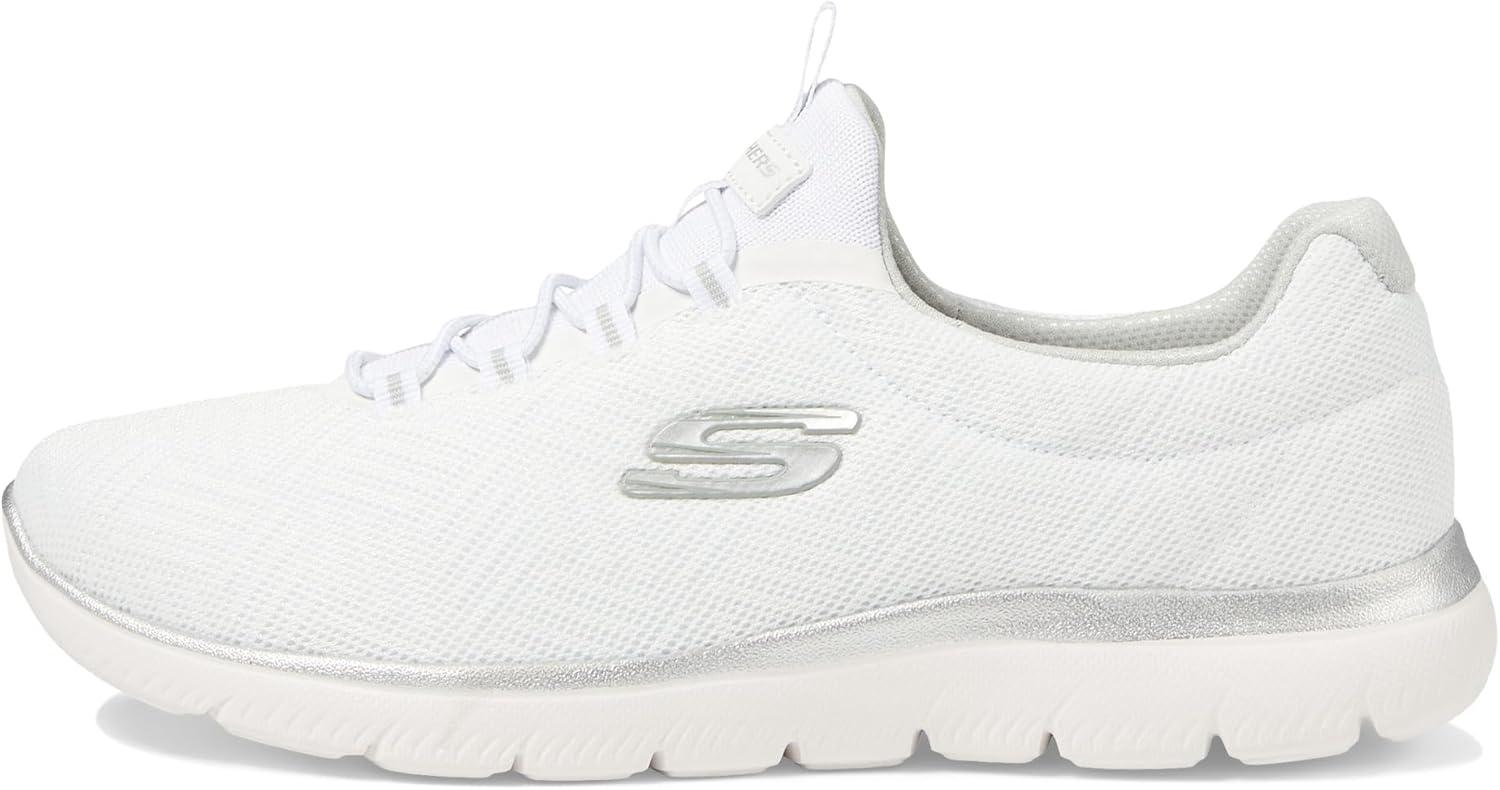imageSkechers Womens Summits SneakerWhiteSilverwsl