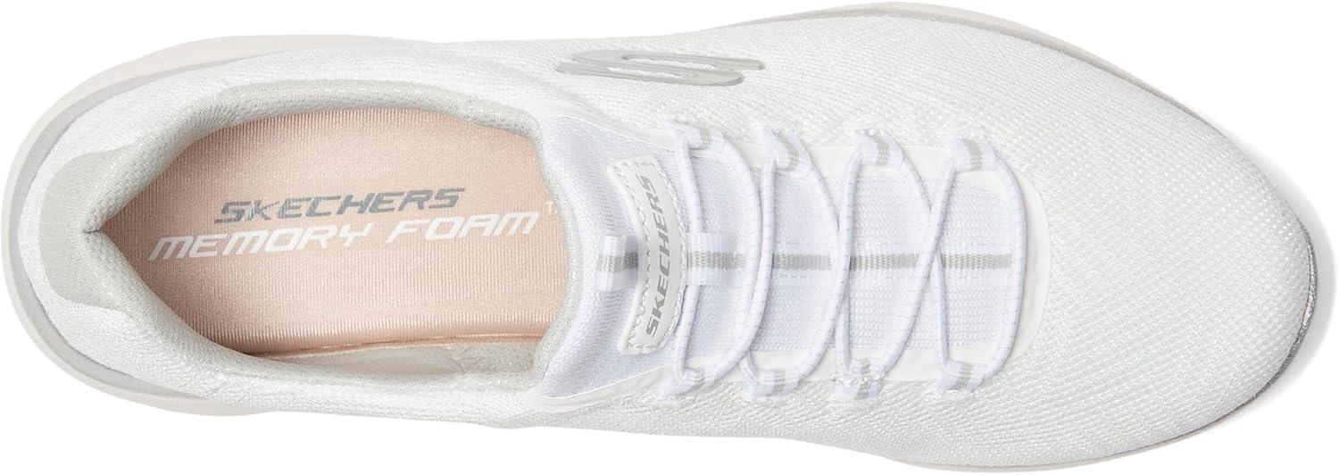 imageSkechers Womens Summits SneakerWhiteSilverwsl