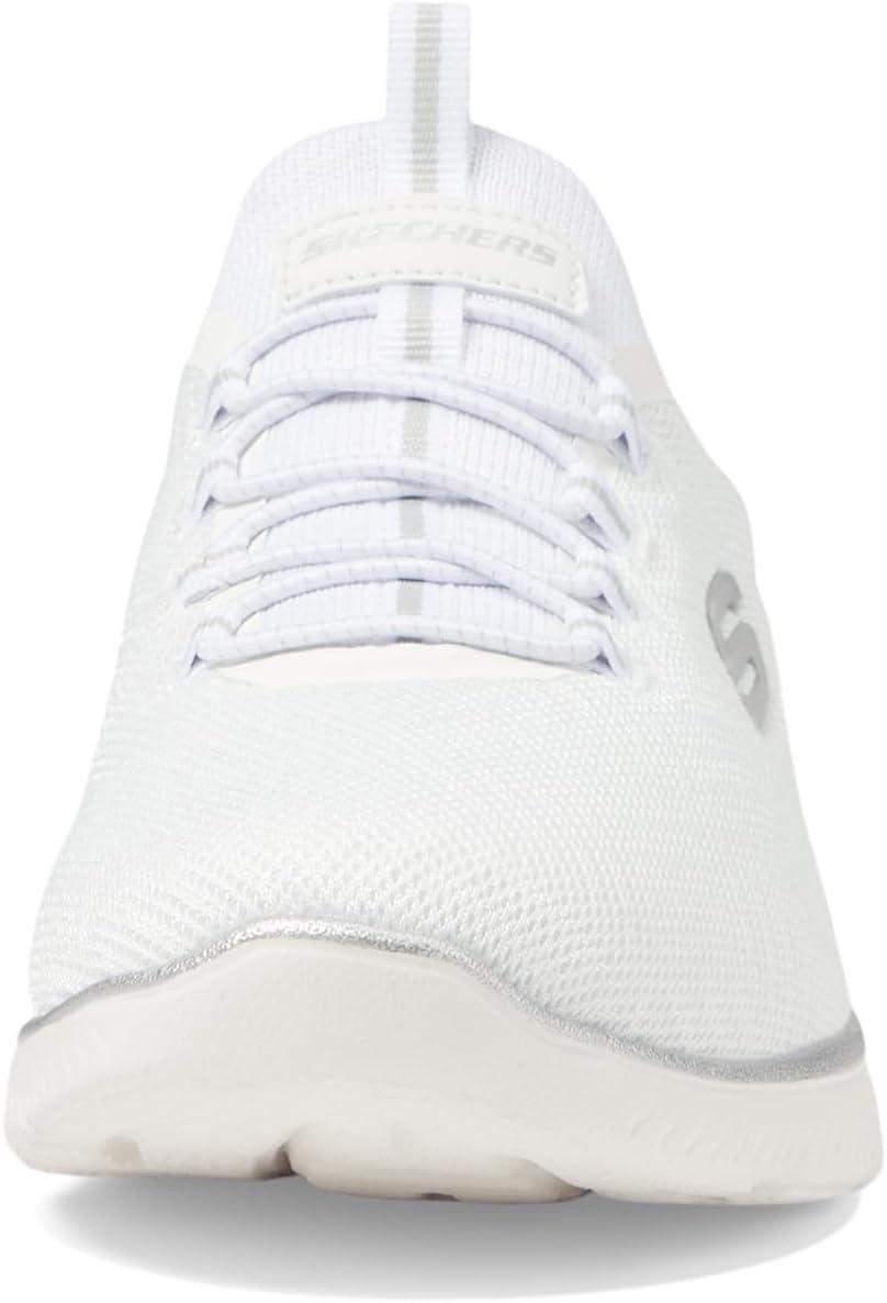 imageSkechers Womens Summits SneakerWhiteSilverwsl