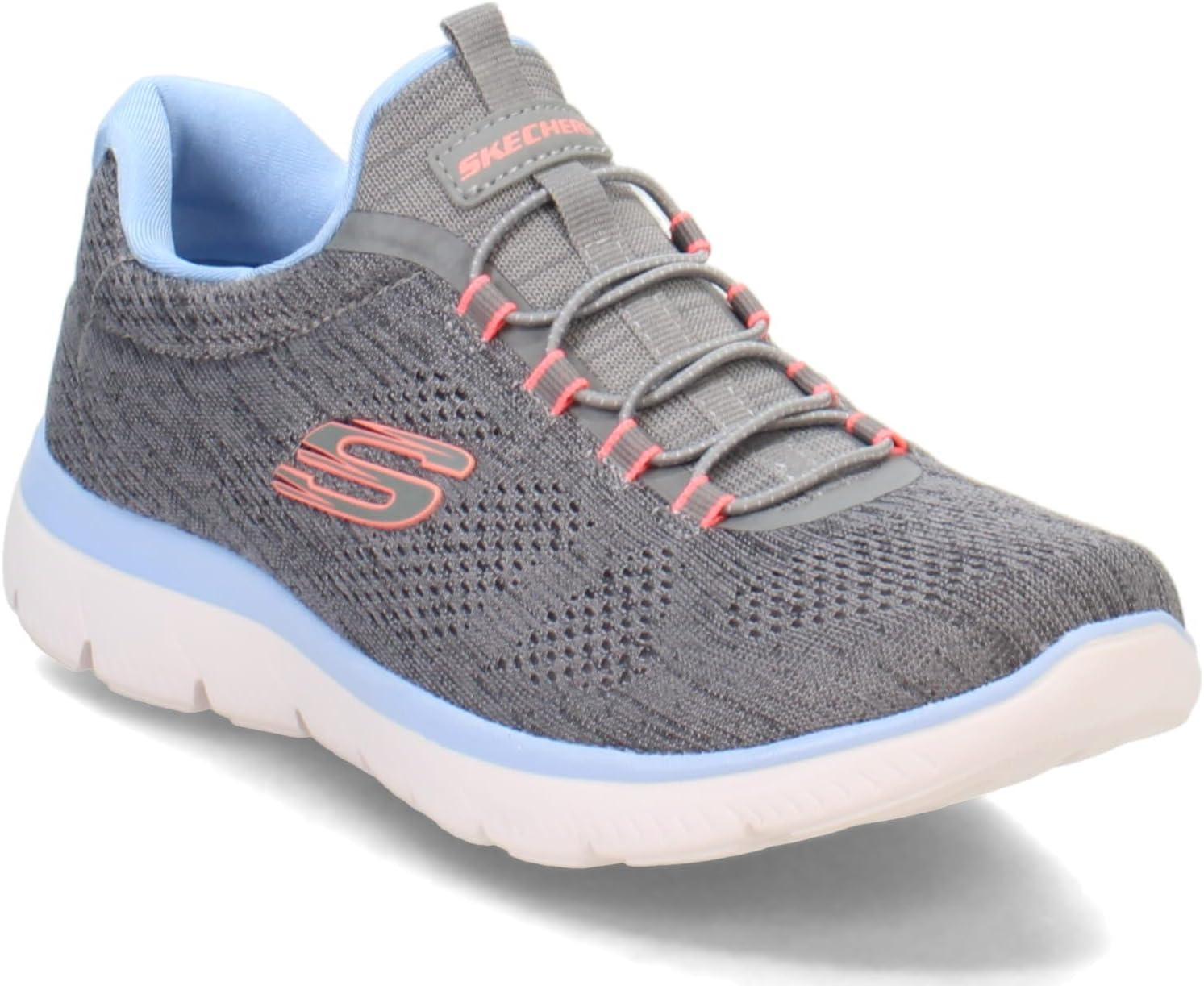 imageSkechers Womens Summits SneakersGreypinkblue