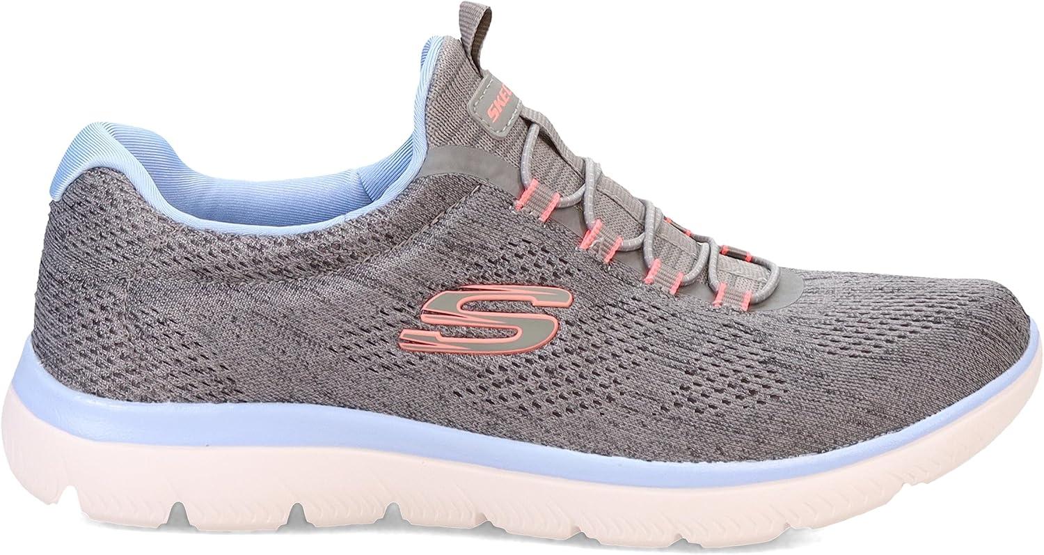 imageSkechers Womens Summits SneakersGreypinkblue