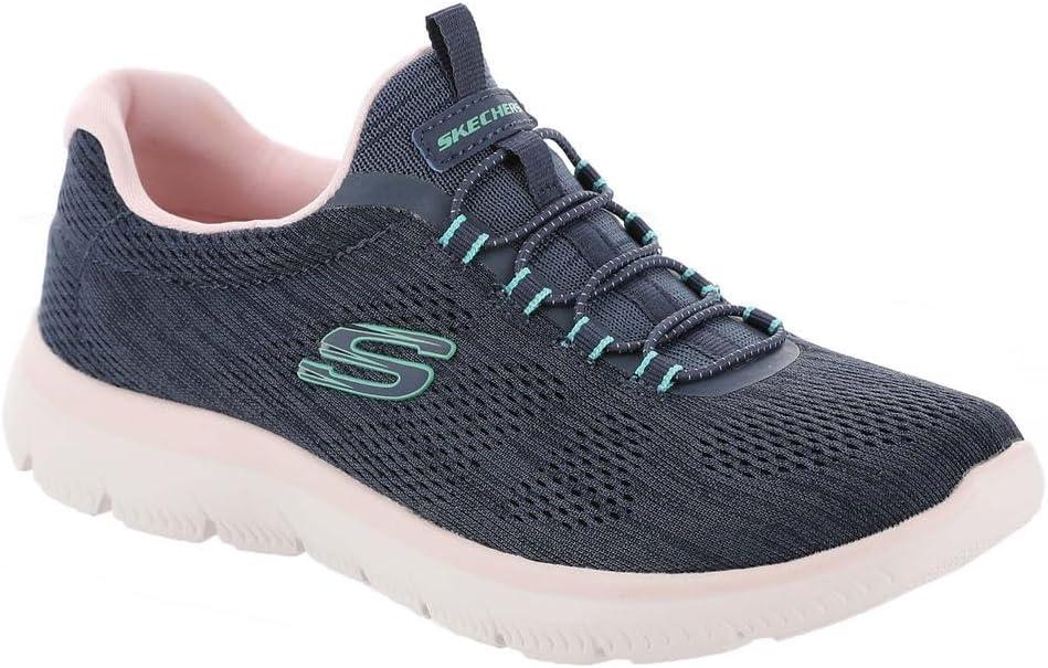imageSkechers Womens Summits SneakersNavypinkturquoise