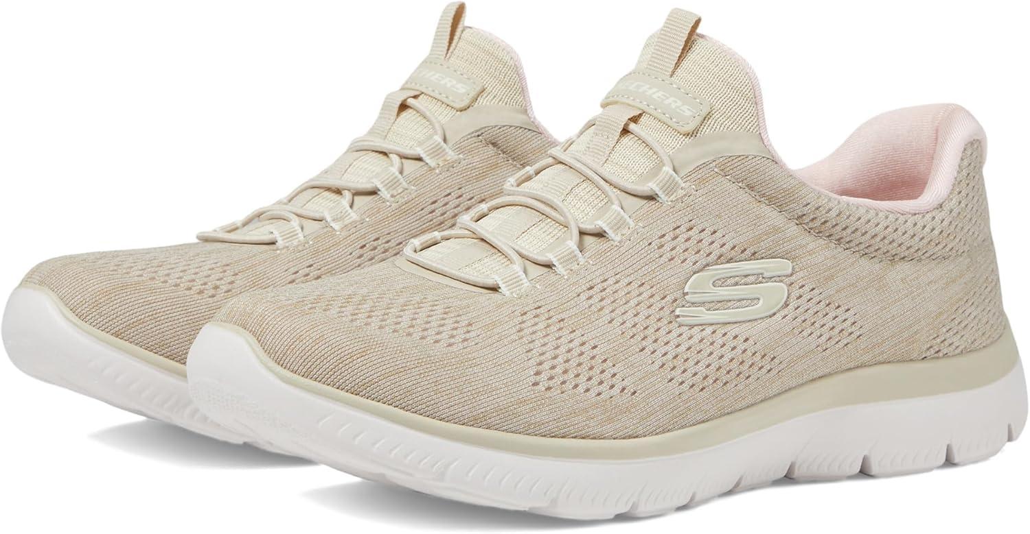 imageSkechers Womens Summits SneakersTaupePinktppk