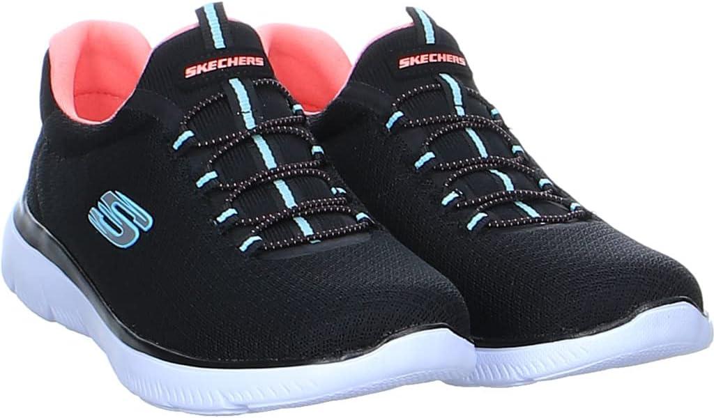 imageSkechers Womens Summitstop PlayerBlack Mesh Pink Trim