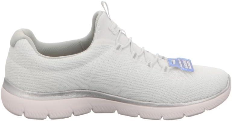 imageSkechers Womens Summitstop PlayerWhiteSilverwsl