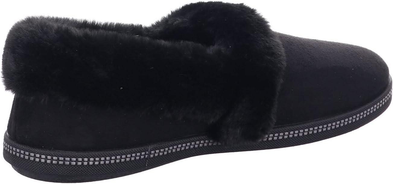imageSkechers Womens Too Cozy SlipperBlack Microfiber Faux Fur Line