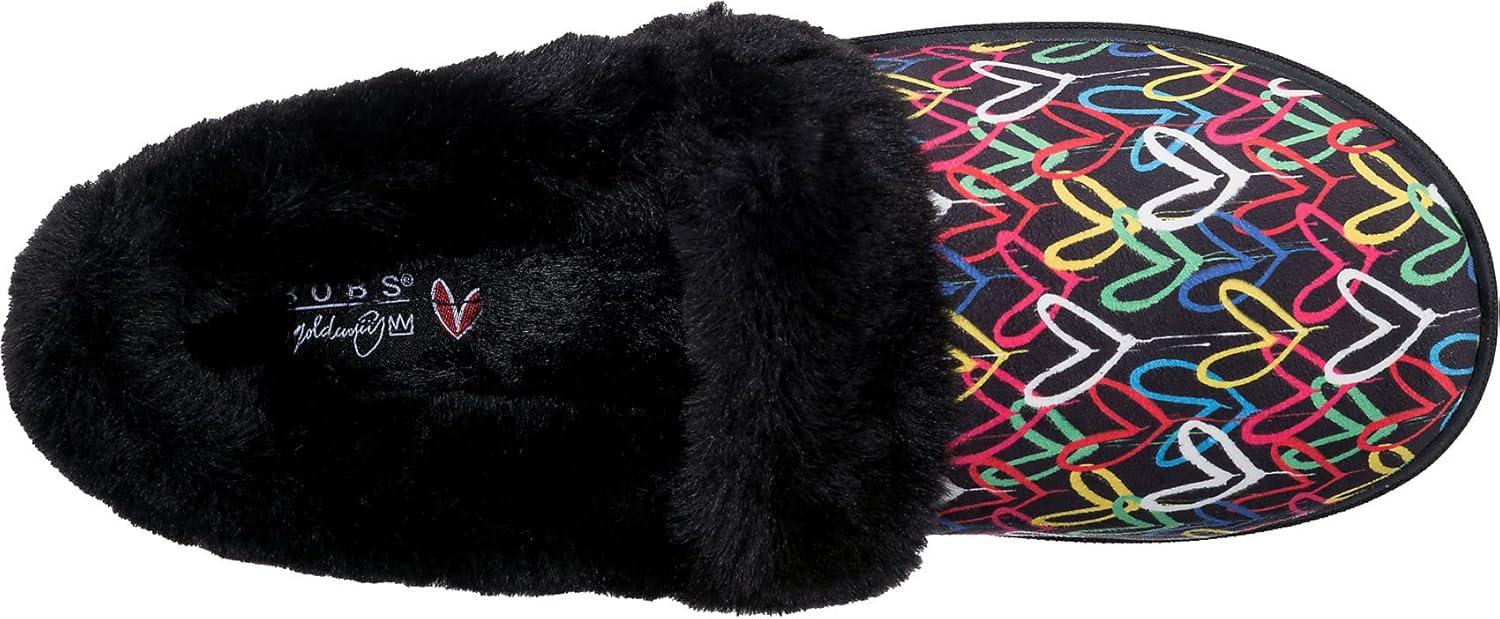 imageSkechers Womens Too Cozy SlipperBlack Multi Microfiber Suede