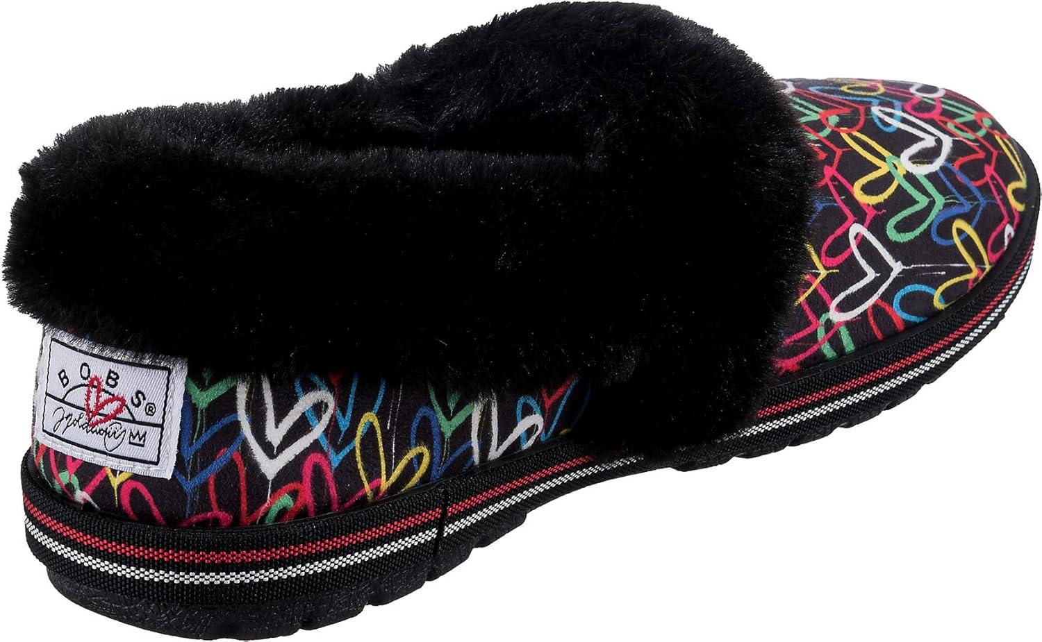 imageSkechers Womens Too Cozy SlipperBlack Multi Microfiber Suede