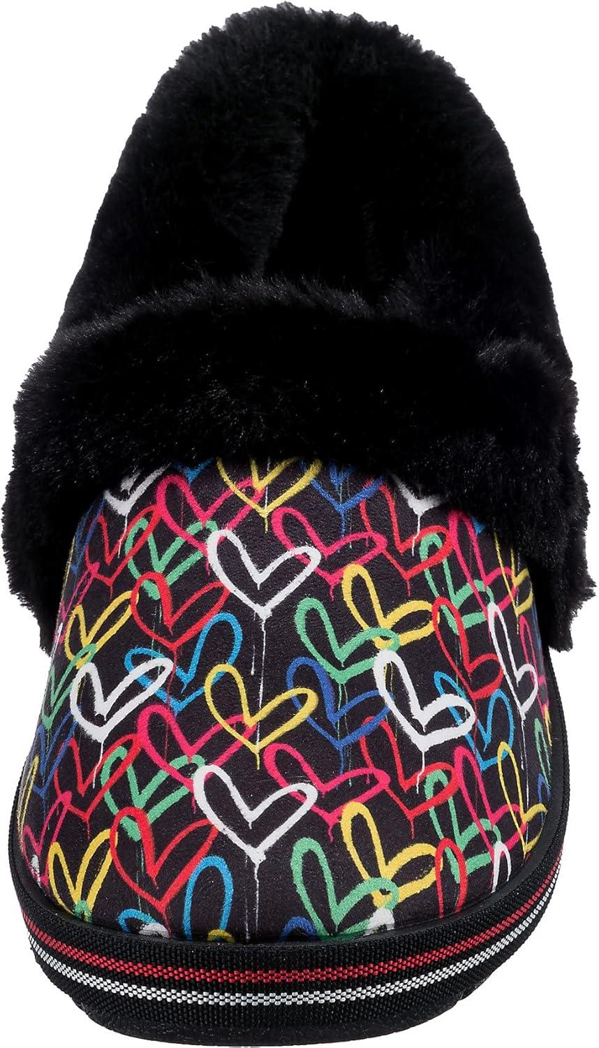 imageSkechers Womens Too Cozy SlipperBlack Multi Microfiber Suede