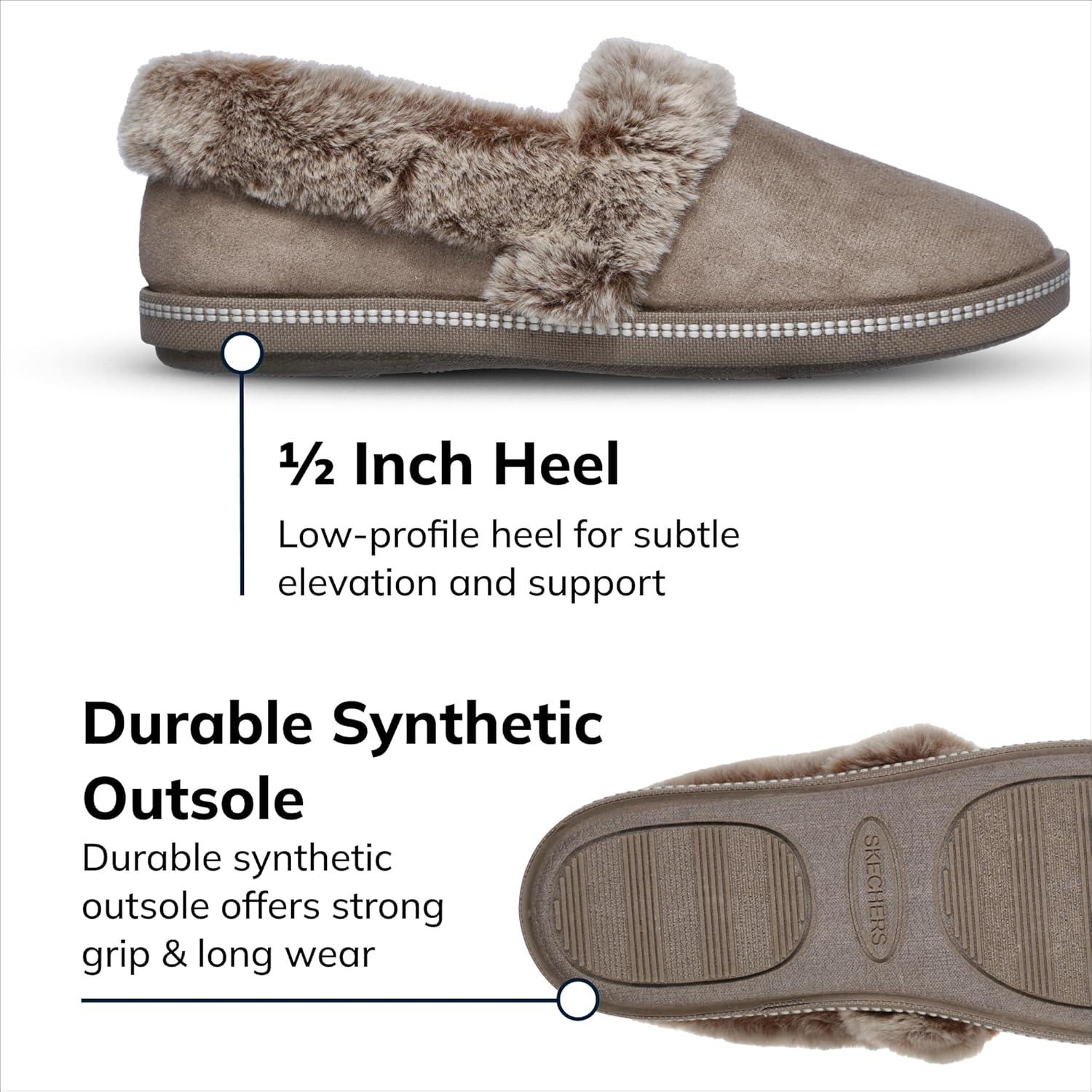 imageSkechers Womens Too Cozy SlipperDark Taupe