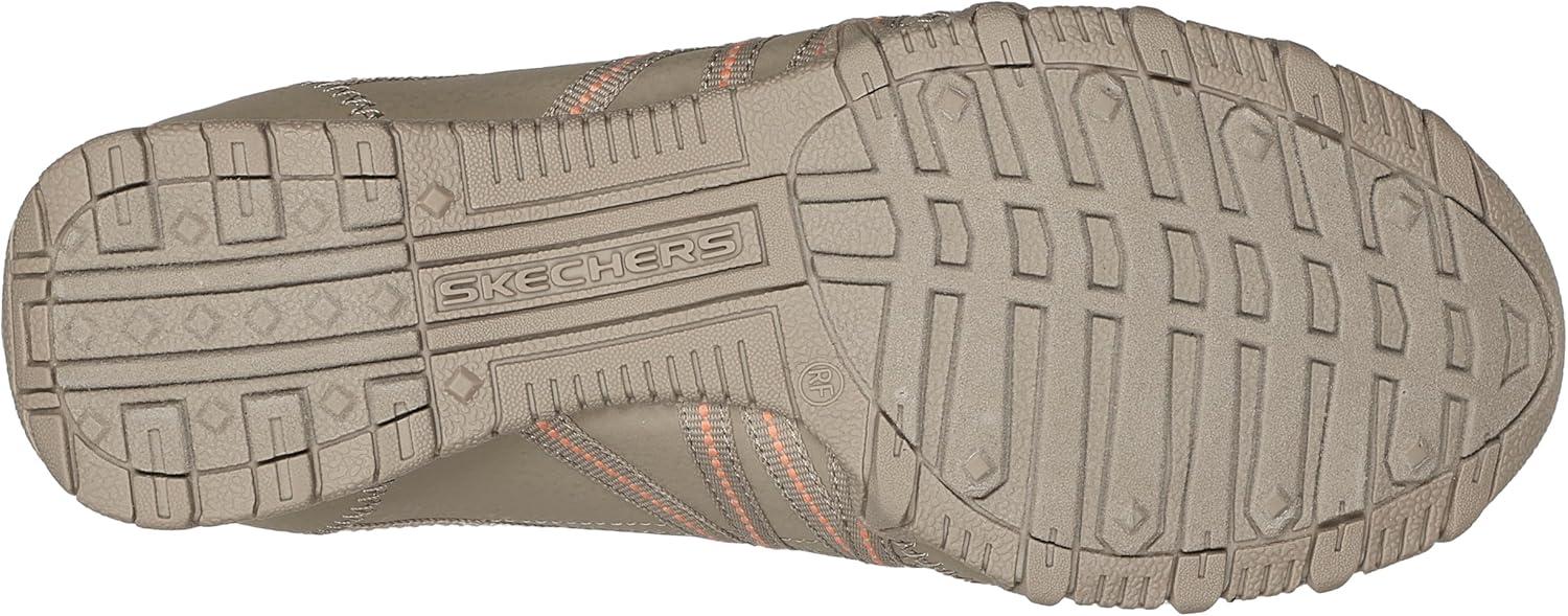 imageSkechers Womens Ultra Flex 30 Brilliant Path SneakersTaupe Mesh Duraleather Coral Trim