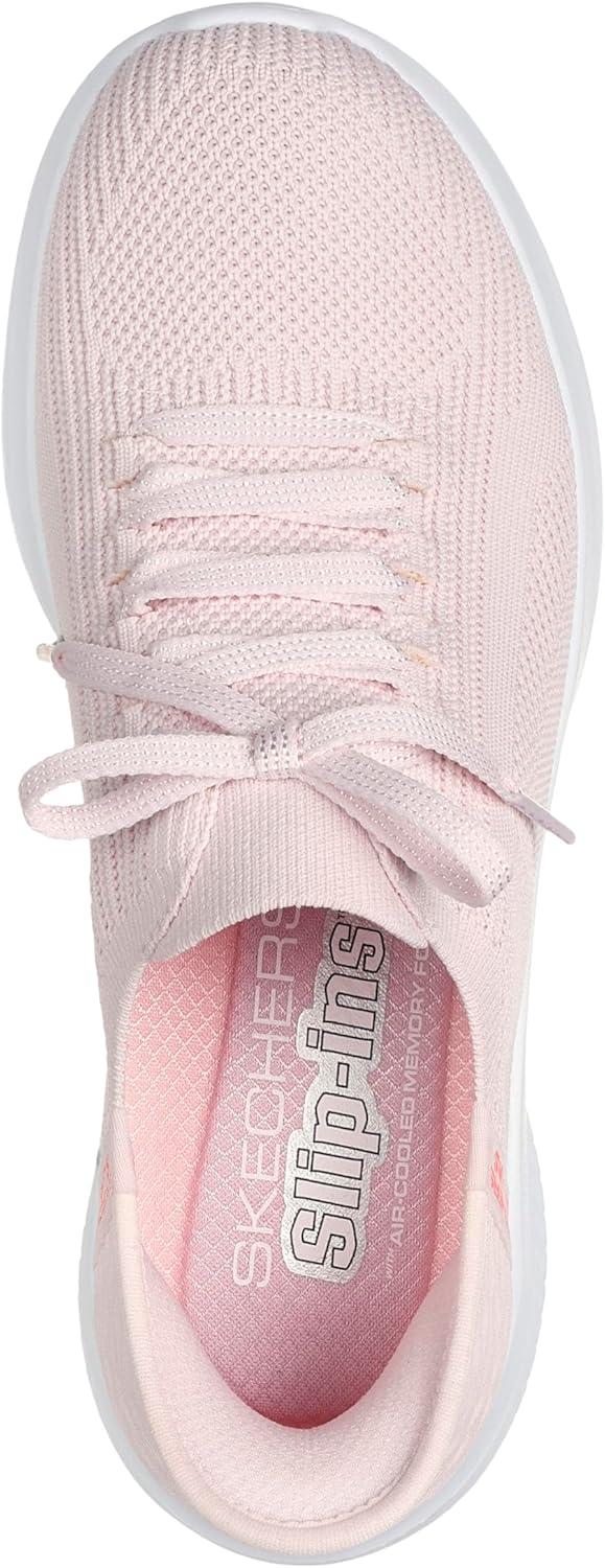 imageSkechers Womens Ultra Flex 30 Slipins SneakersLight Pink Textile Trim