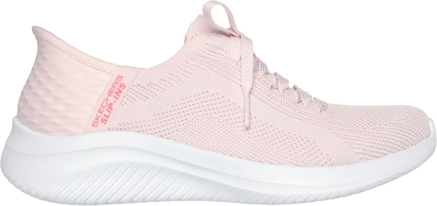 imageSkechers Womens Ultra Flex 30 Slipins SneakersLight Pink Textile Trim