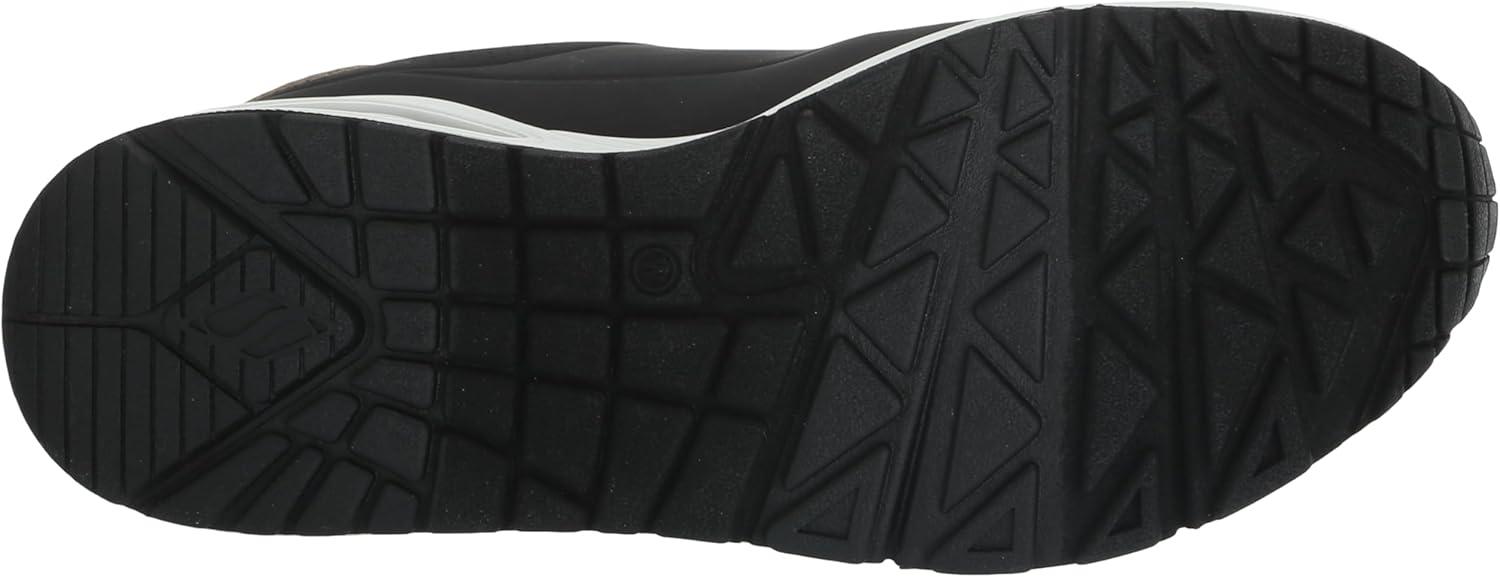 imageSkechers Womens Uno Shimmer Away Wedge Slipon Fashion SneakersBlackWhite