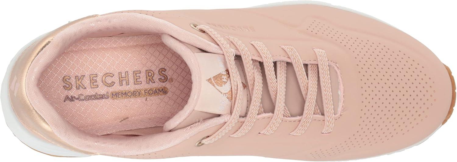 imageSkechers Womens Uno Shimmer Away Wedge Slipon Fashion SneakersBlsh