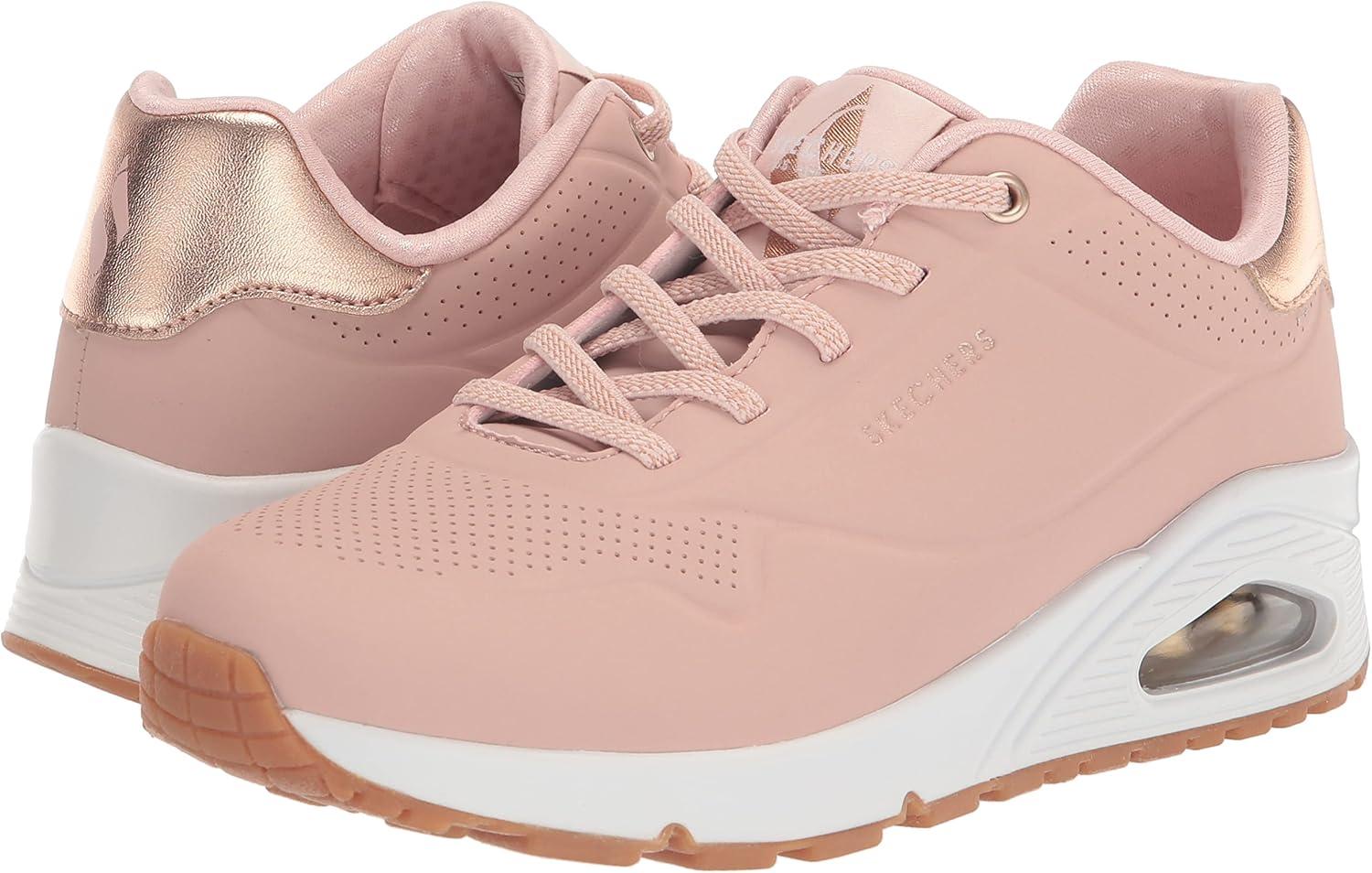 imageSkechers Womens Uno Shimmer Away Wedge Slipon Fashion SneakersBlsh