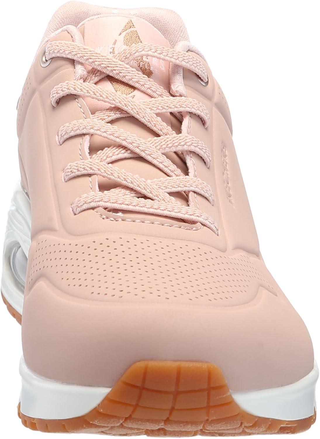 imageSkechers Womens Uno Shimmer Away Wedge Slipon Fashion SneakersBlush