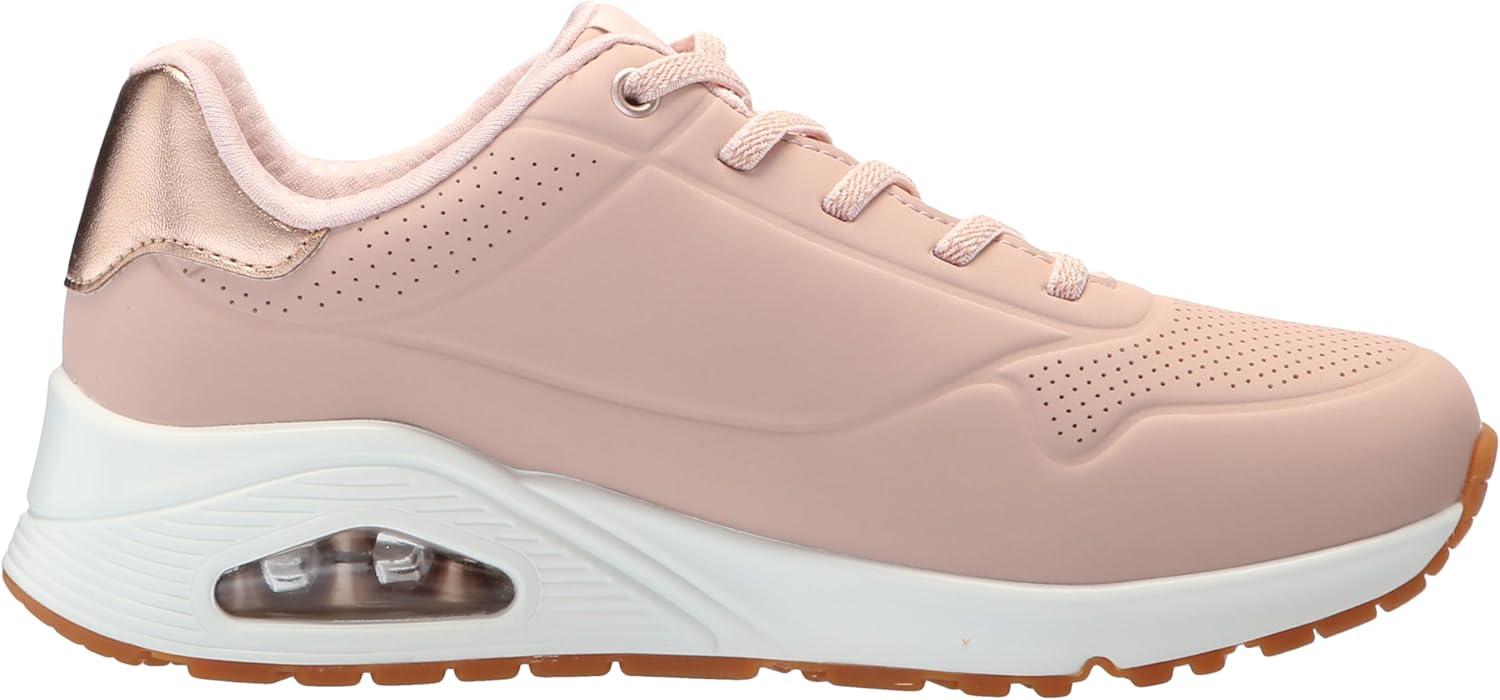 imageSkechers Womens Uno Shimmer Away Wedge Slipon Fashion SneakersBlush