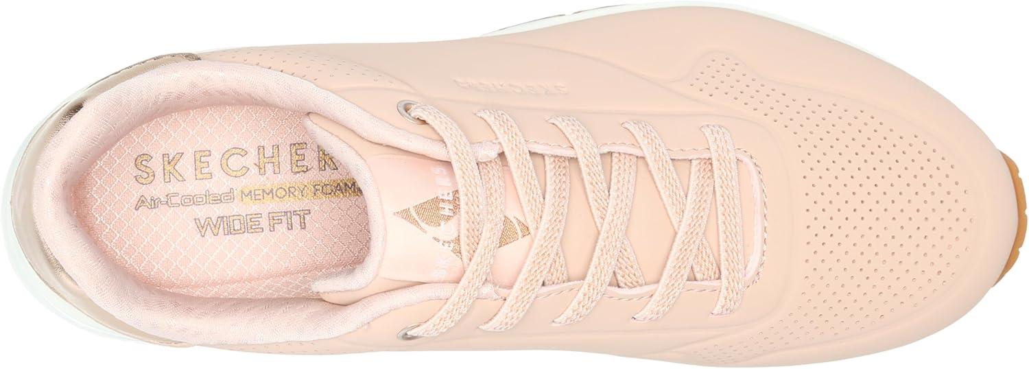 imageSkechers Womens Uno Shimmer Away Wedge Slipon Fashion SneakersBlush