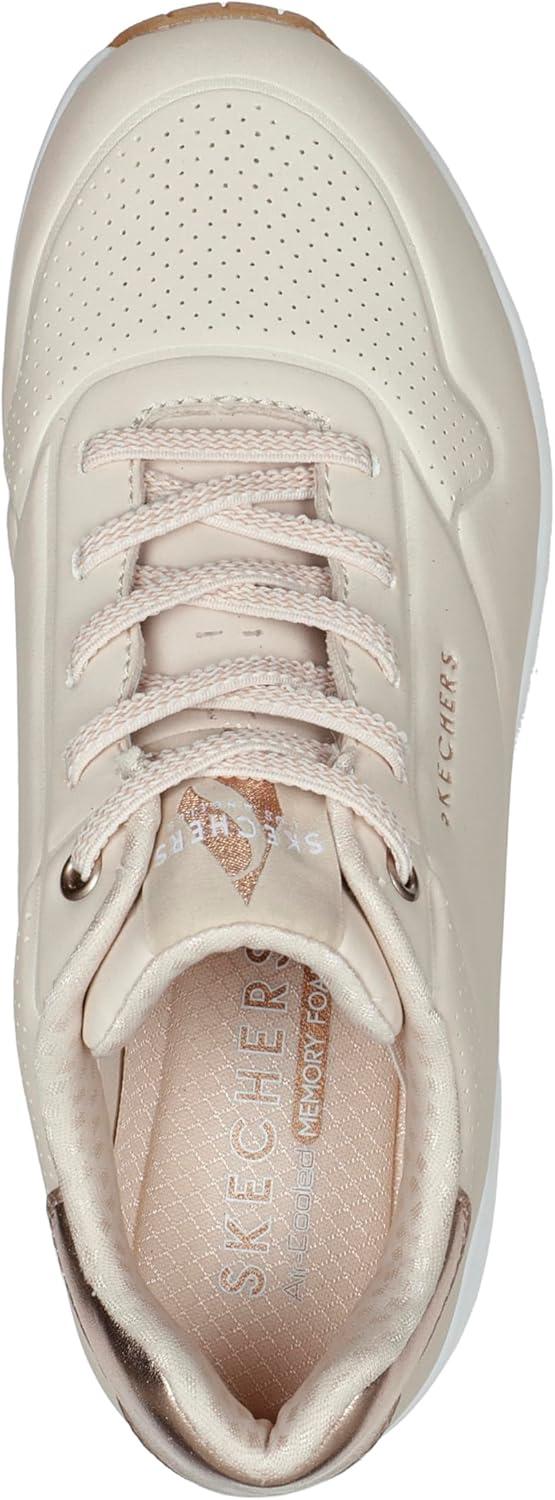 imageSkechers Womens Uno Shimmer Away Wedge Slipon Fashion SneakersNat