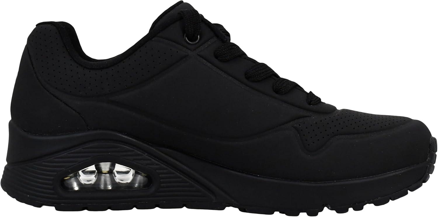 imageSkechers Womens UnoNight Shades Sneaker AirCooled Memory Foam SkechAir Midsole Durabuck UpperBlackBlack