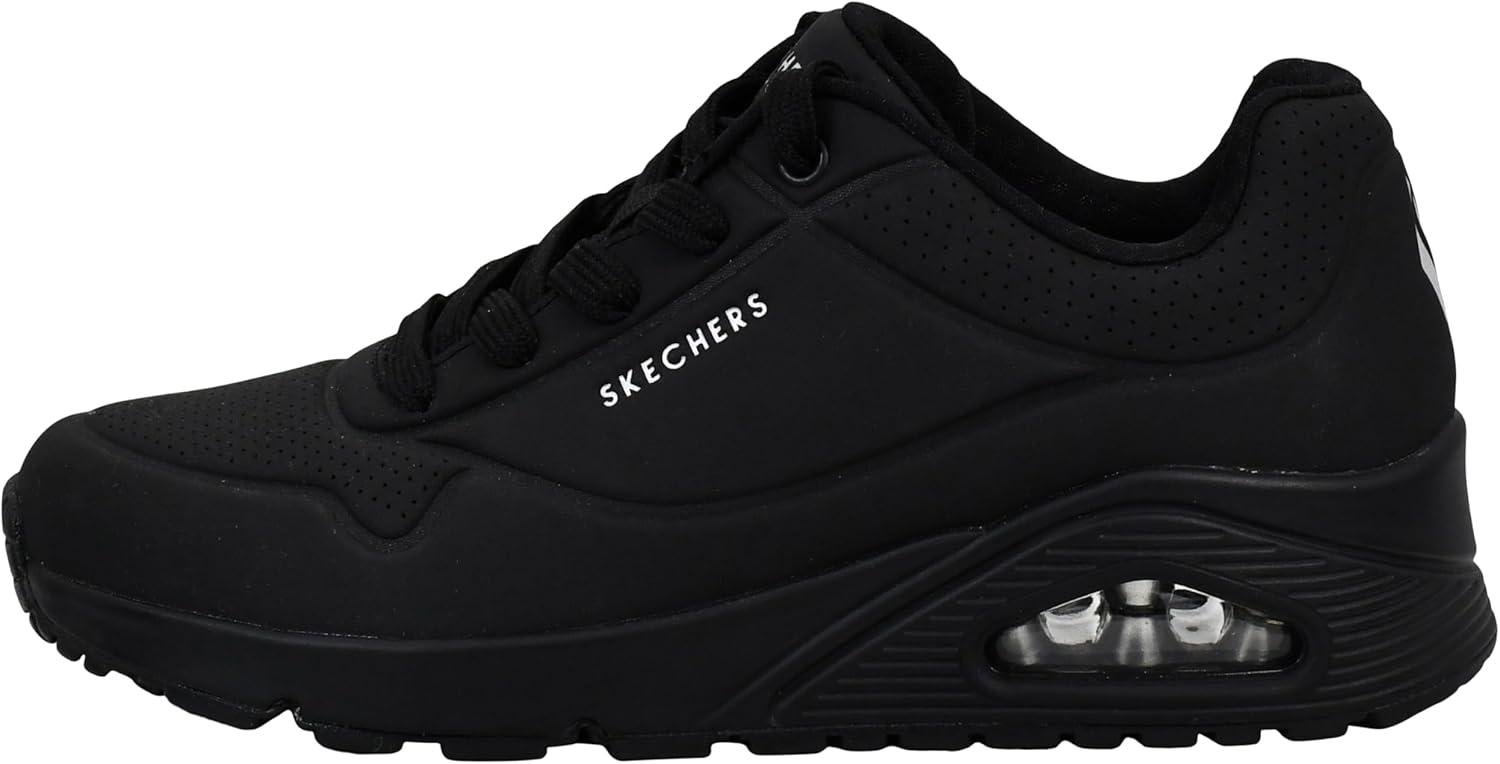 imageSkechers Womens UnoNight Shades Sneaker AirCooled Memory Foam SkechAir Midsole Durabuck UpperBlackBlack