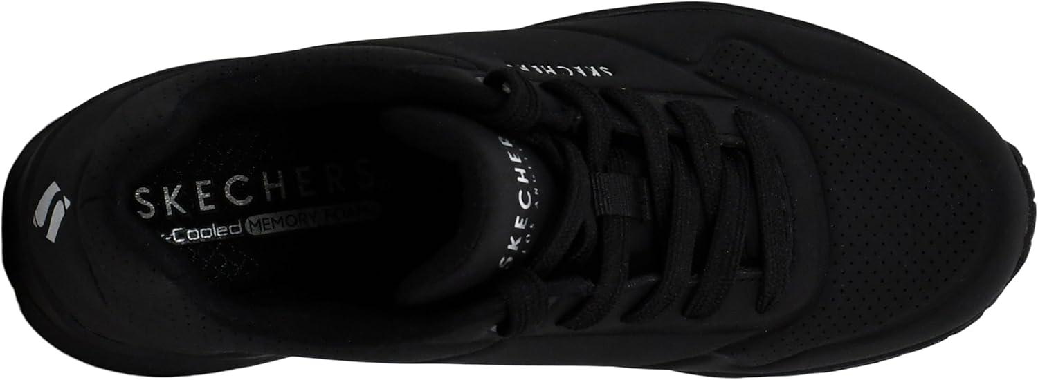imageSkechers Womens UnoNight Shades Sneaker AirCooled Memory Foam SkechAir Midsole Durabuck UpperBlackBlack