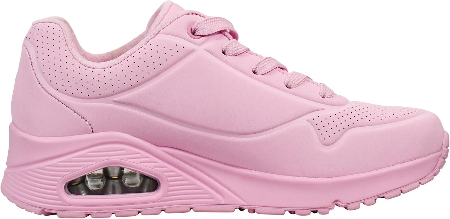 imageSkechers Womens UnoNight Shades Sneaker AirCooled Memory Foam SkechAir Midsole Durabuck UpperLight Pink