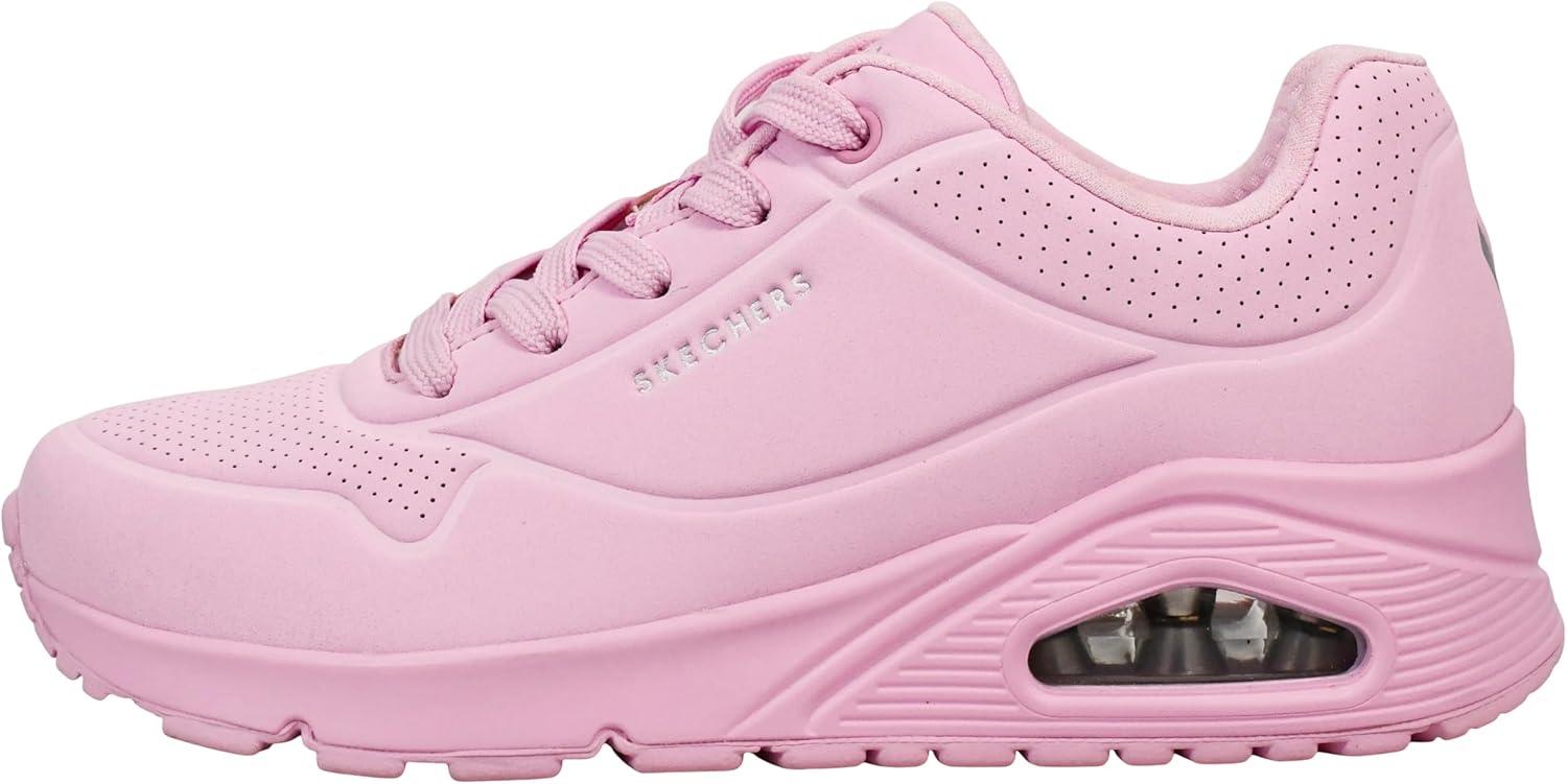 imageSkechers Womens UnoNight Shades Sneaker AirCooled Memory Foam SkechAir Midsole Durabuck UpperLight Pink