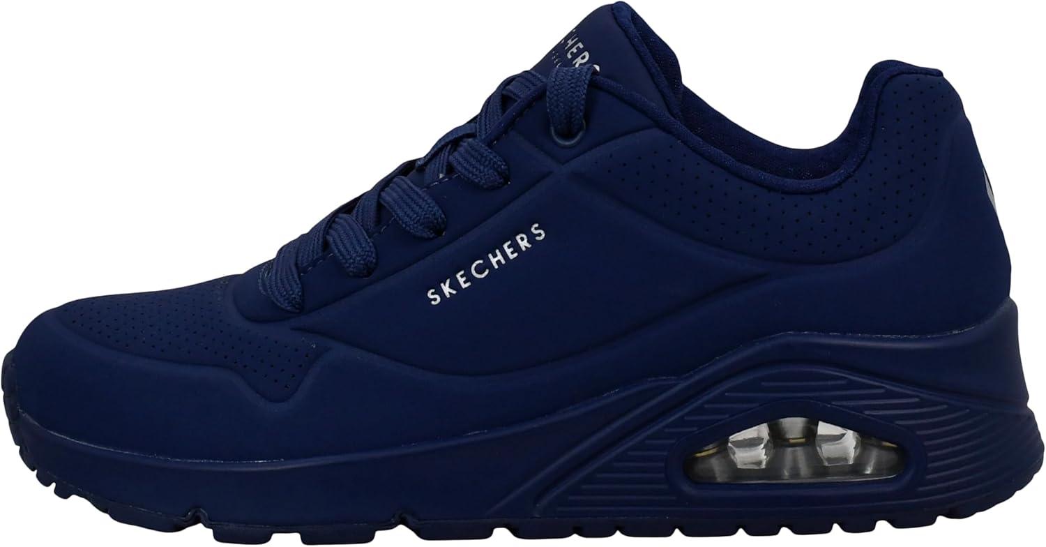 imageSkechers Womens UnoNight Shades Sneaker AirCooled Memory Foam SkechAir Midsole Durabuck UpperNavy