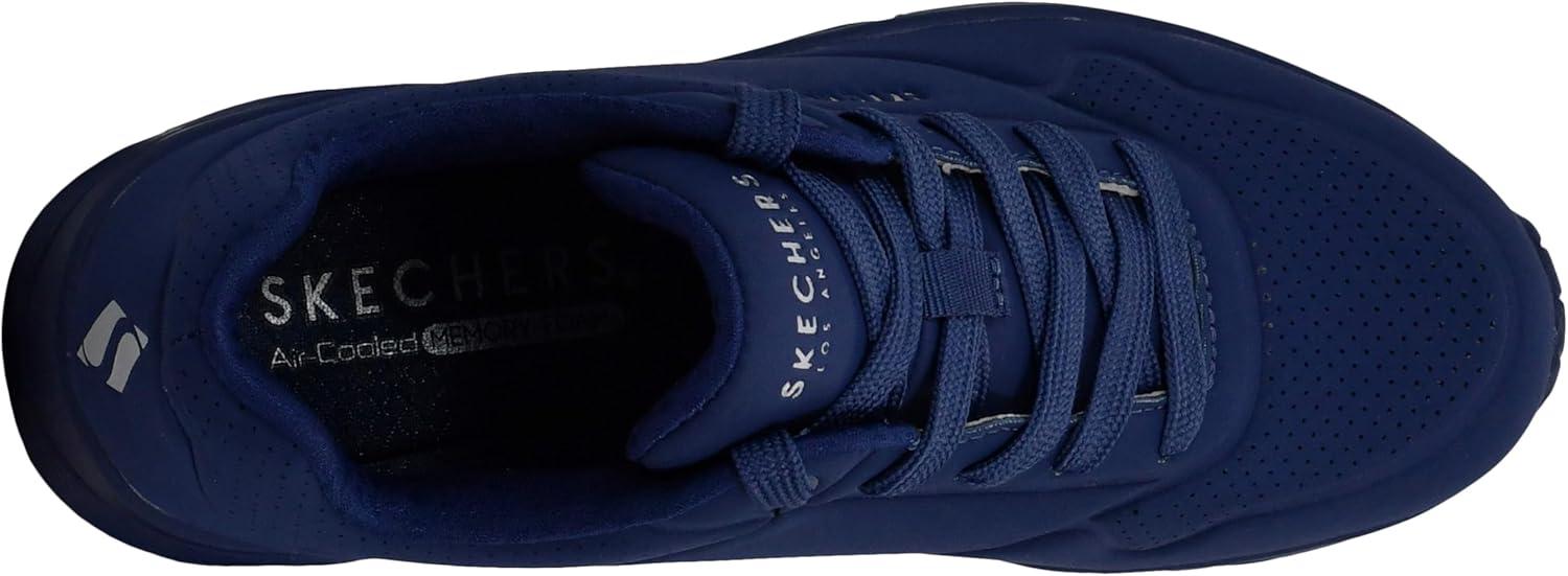 imageSkechers Womens UnoNight Shades Sneaker AirCooled Memory Foam SkechAir Midsole Durabuck UpperNavy
