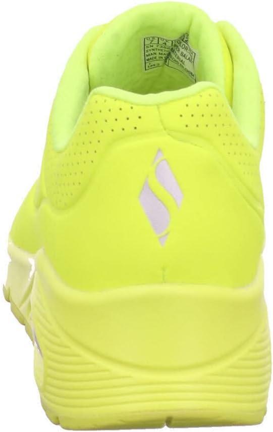 imageSkechers Womens UnoNight Shades Sneaker AirCooled Memory Foam SkechAir Midsole Durabuck UpperNeon Yellow