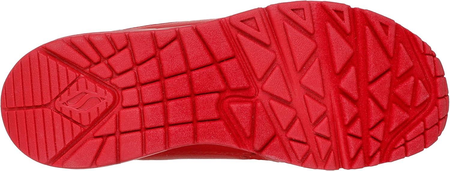 imageSkechers Womens UnoNight Shades Sneaker AirCooled Memory Foam SkechAir Midsole Durabuck UpperRed Banksia