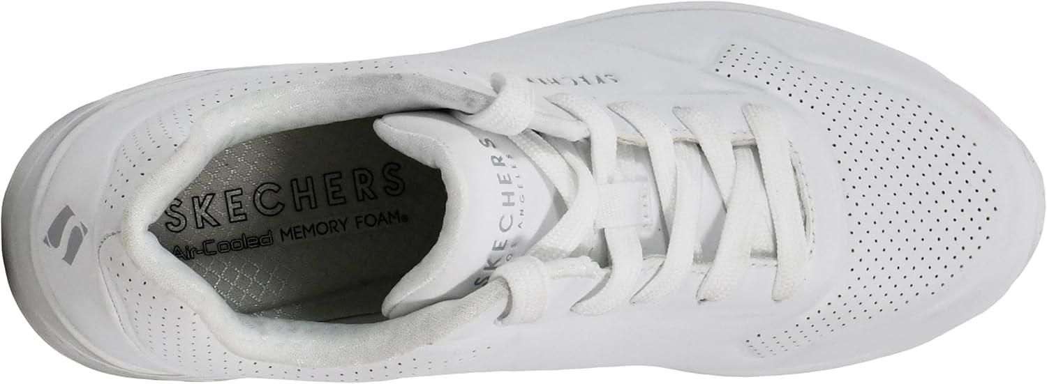 imageSkechers Womens UnoNight Shades Sneaker AirCooled Memory Foam SkechAir Midsole Durabuck UpperWhite
