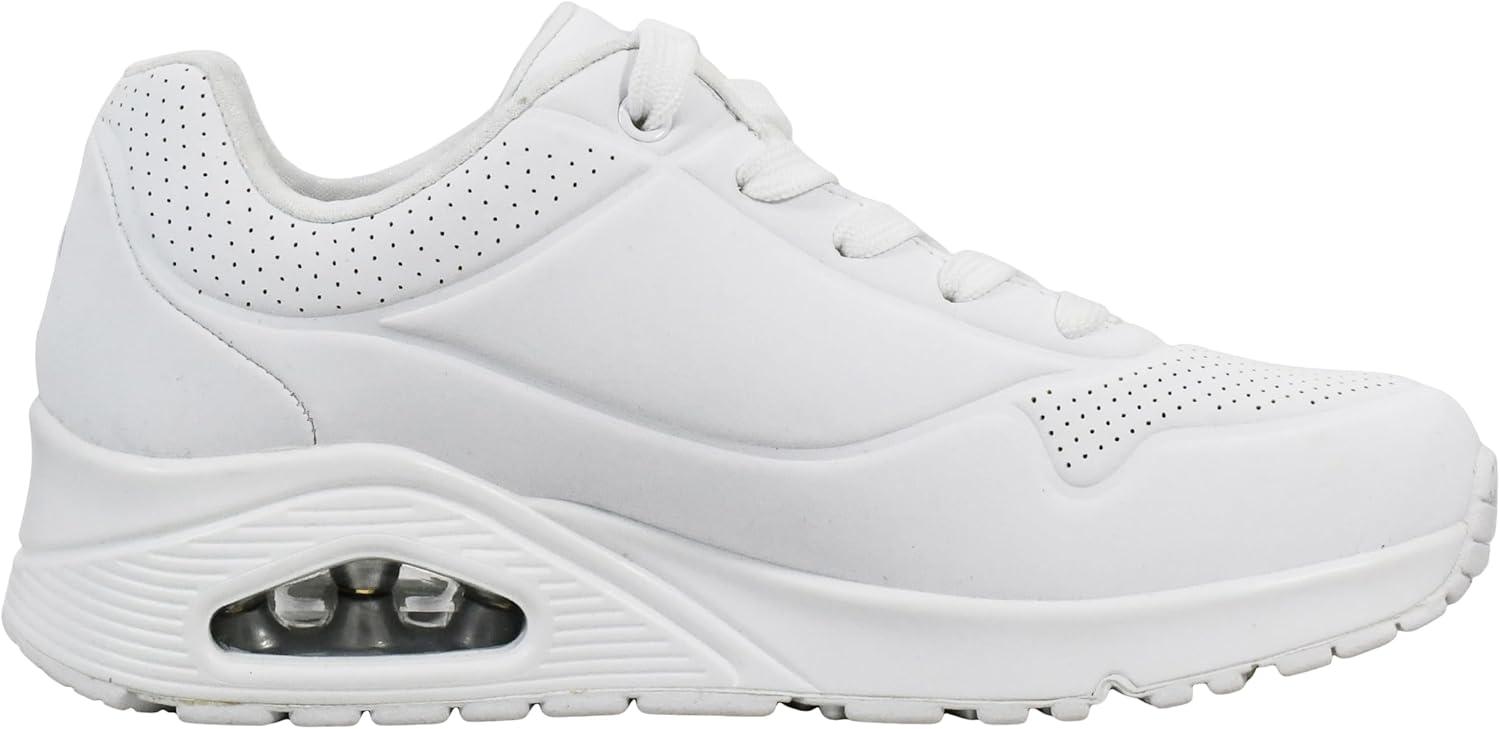 imageSkechers Womens UnoNight Shades Sneaker AirCooled Memory Foam SkechAir Midsole Durabuck UpperWhite