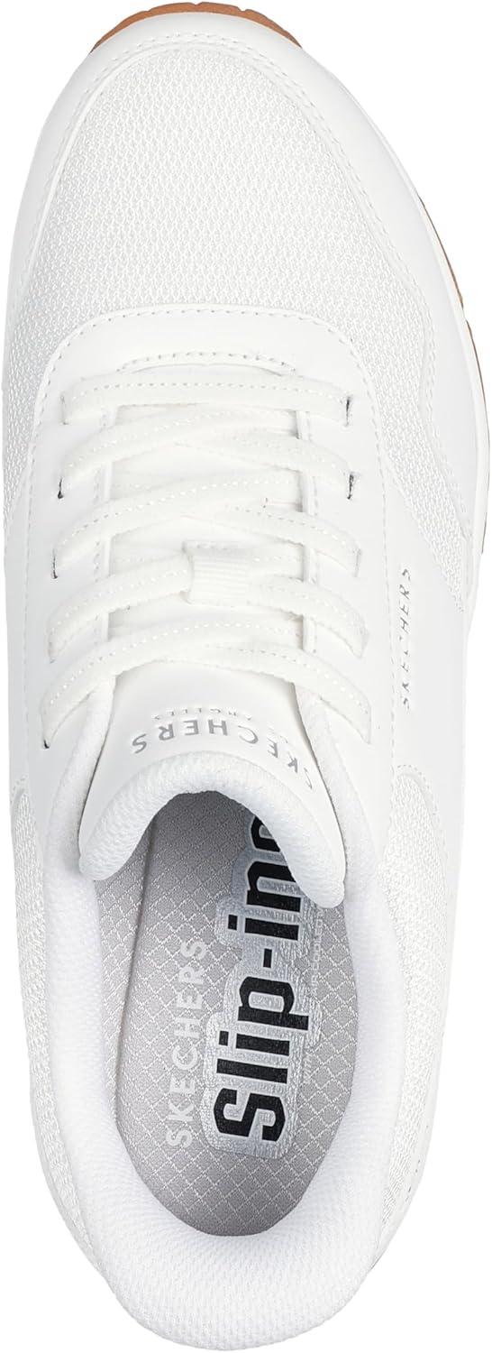 imageSkechers Womens UnoNight Shades Sneaker AirCooled Memory Foam SkechAir Midsole Durabuck UpperWhite Banksia