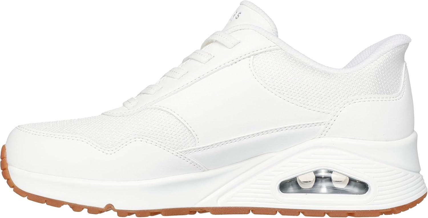 imageSkechers Womens UnoNight Shades Sneaker AirCooled Memory Foam SkechAir Midsole Durabuck UpperWhite Banksia
